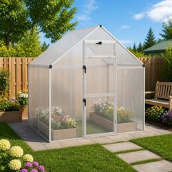 Bird Cage Silver Outdoor Garden Aviary Welded Wire Mesh Weatherproof Large