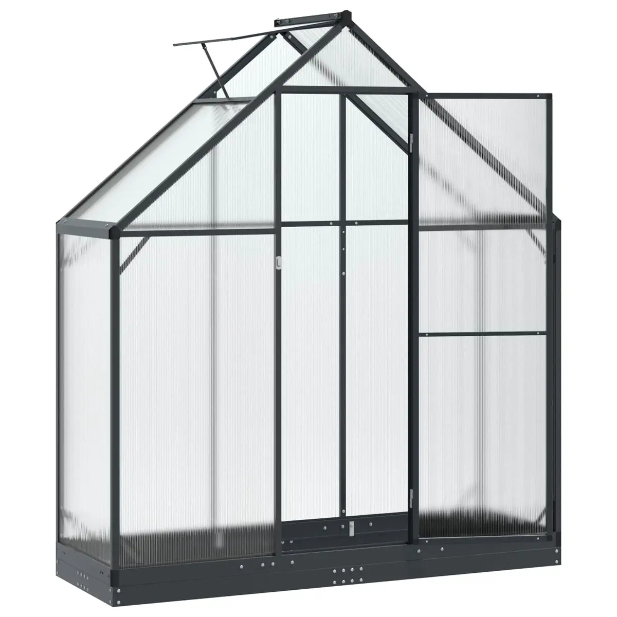 Garden Greenhouse Tunnel with Door Adjustable Height Outdoor Portable Frame