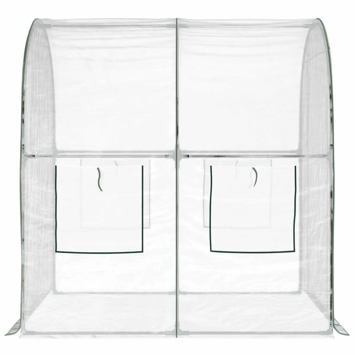 Garden Greenhouse Portable Weather-Resistant PVC Frame 160 x 200 x 192.5 cm Transparent