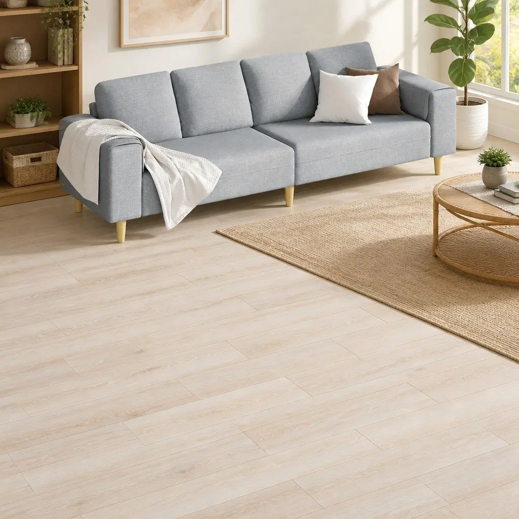 Self-Adhesive PVC Flooring Planks 18 Pieces White 5.26m² Indoor Floor Tiles