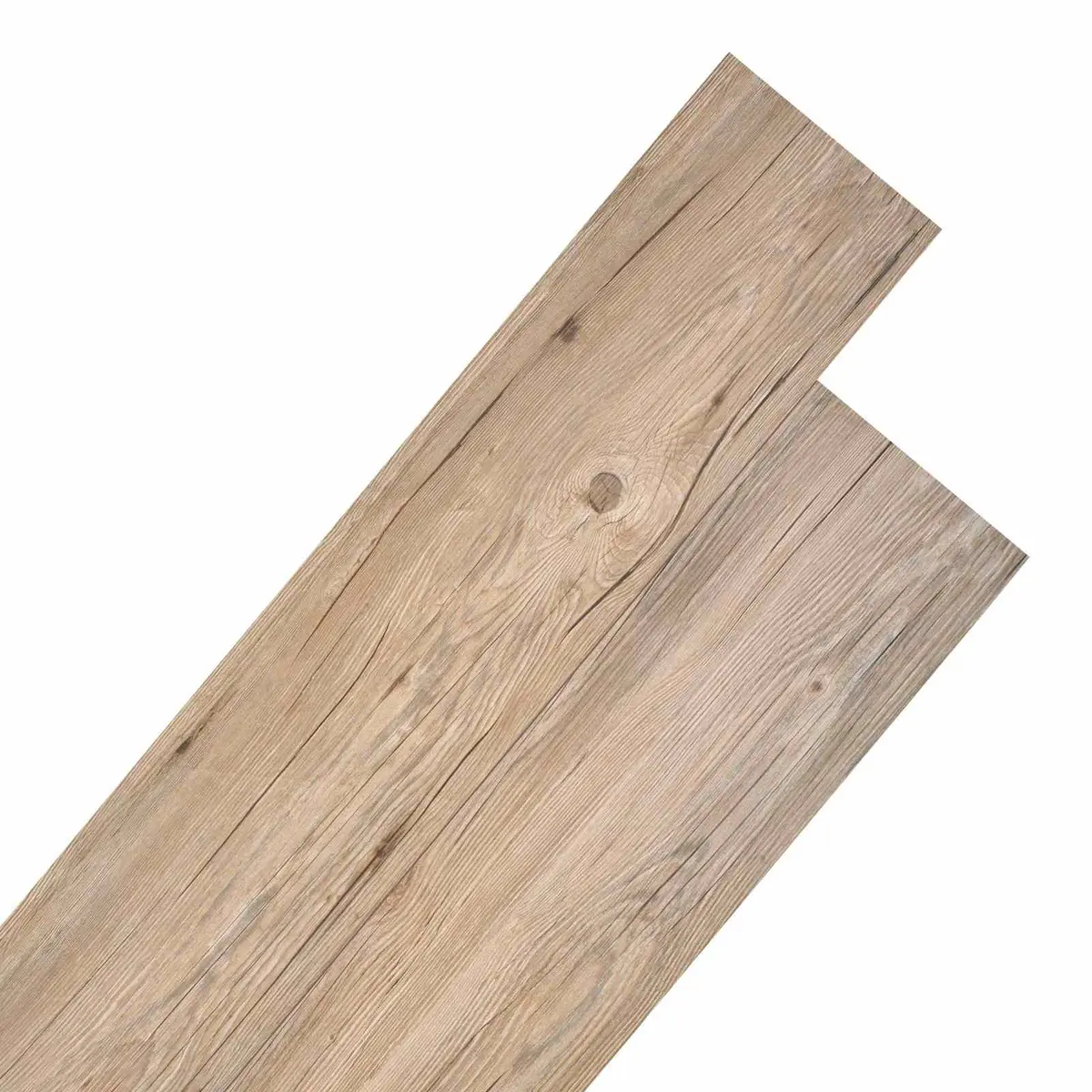 Self-Adhesive PVC Flooring Planks Brown Indoor Floor Tiles 18 Piece