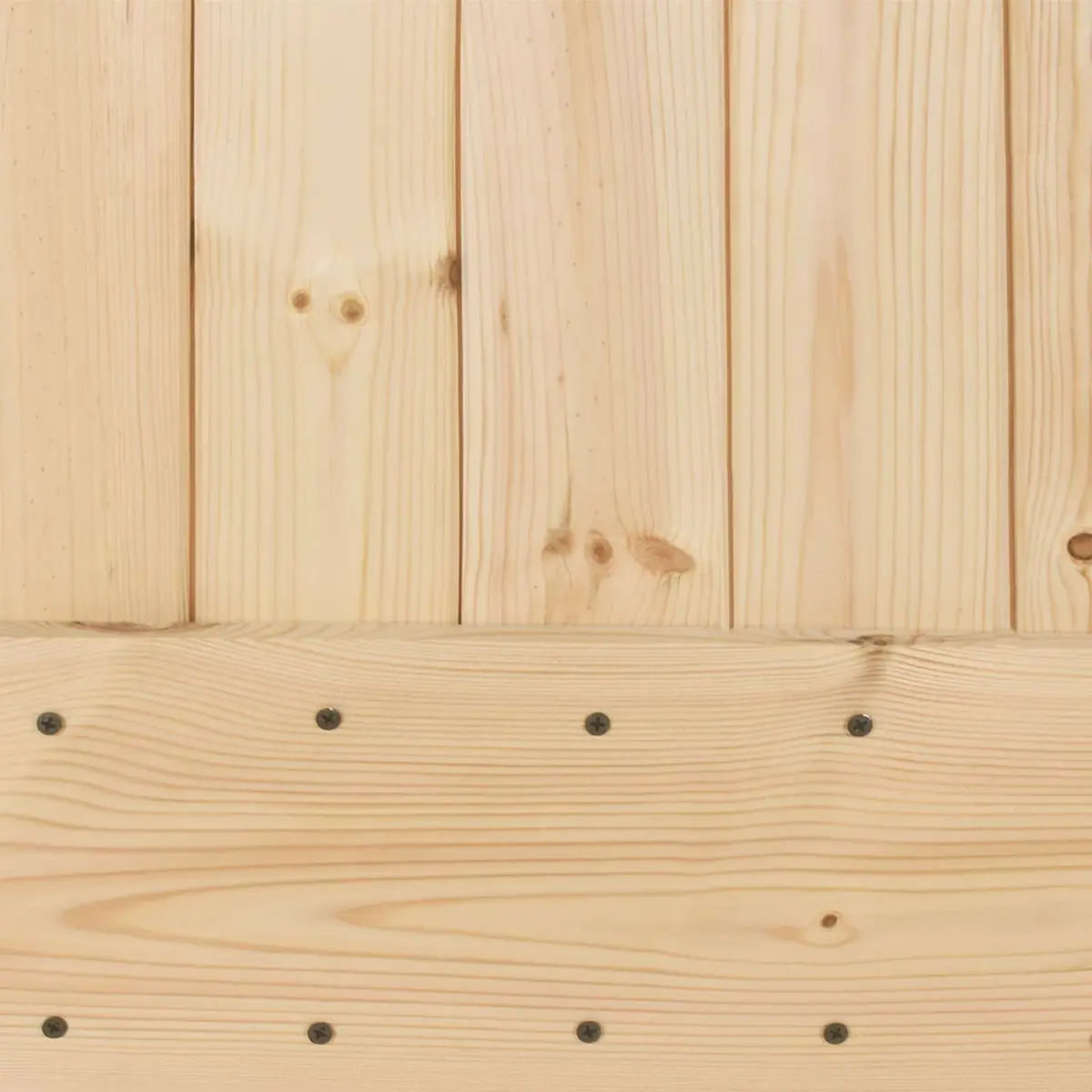 Solid Pine Wood Interior Door 90 x 210 cm Modern Minimalist Design Natural