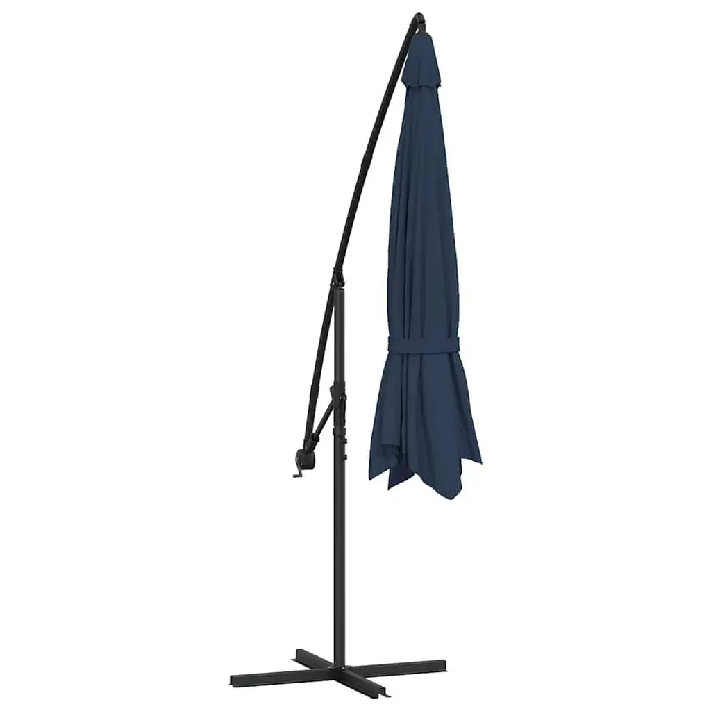 Cantilever Garden Parasol UV Protection 3.5m Blue