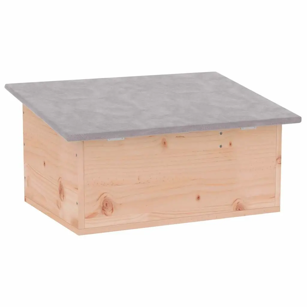 Wooden Hedgehog House Winter Hibernation Shelter Small Animal Outdoor Beige Solid Chinese Fir Wood