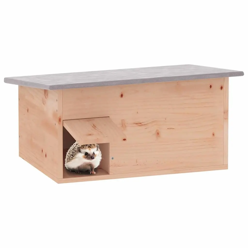Wooden Hedgehog House Winter Hibernation Shelter Small Animal Outdoor Beige Solid Chinese Fir Wood