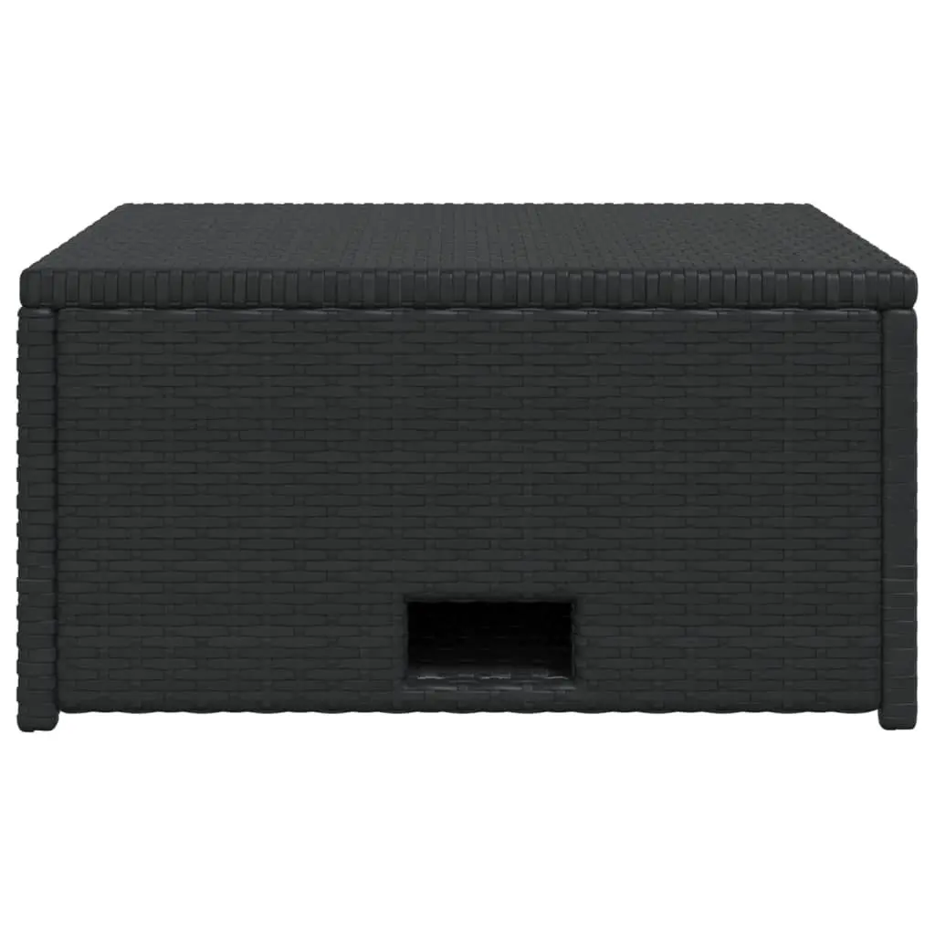 4 Piece Garden Lounge Set Outdoor Furniture Weather-resistant PE Rattan Sofa with Cushions Black