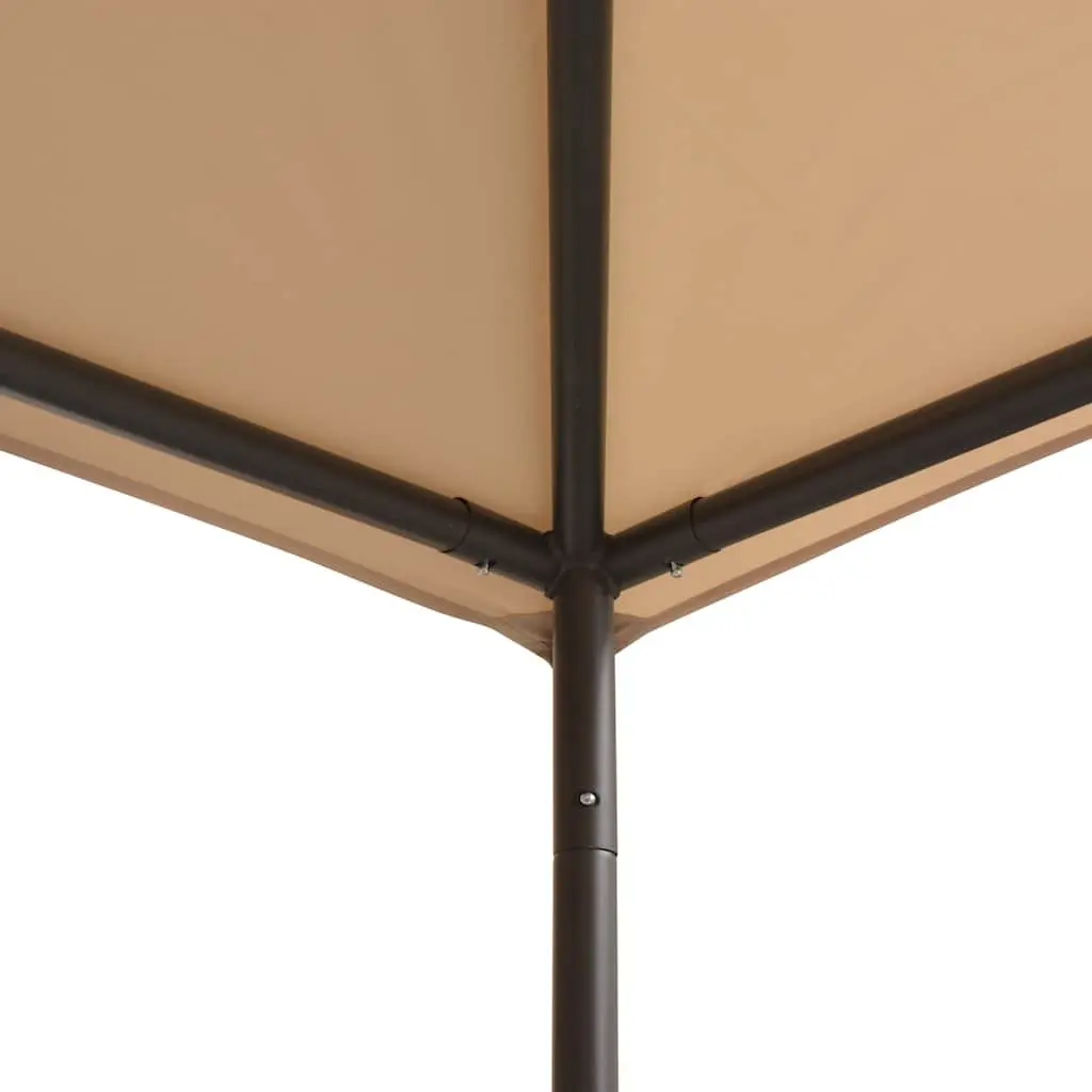 Gazebo Pavilion Tent Canopy Outdoor Steel Frame 3x3m Beige