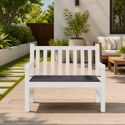 Garden Bench Cushion Anthracite 100x50x3cm Outdoor Patio Seat Pad Oxford Fabric