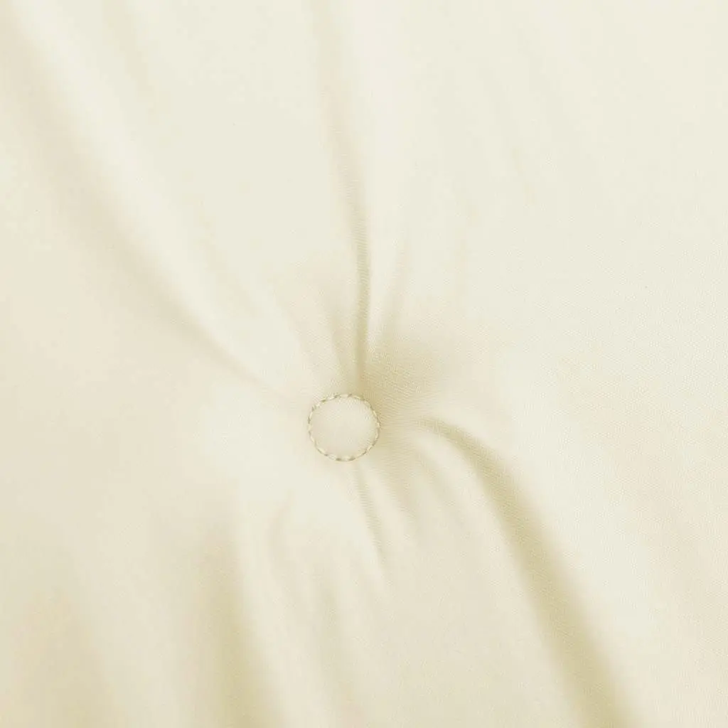 Garden Bench Cushion Water-Resistant Oxford Fabric Cream 150 x 50 x 3 cm