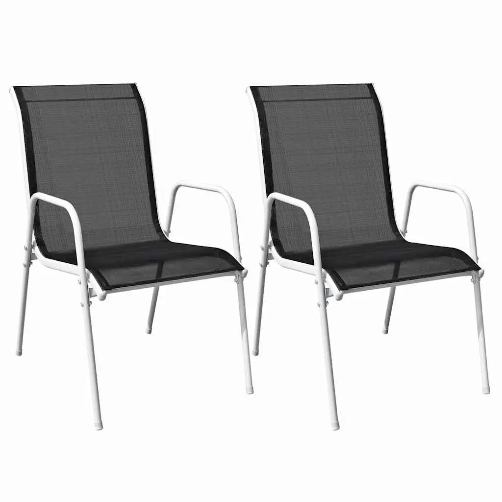 3 Piece Bistro Set Outdoor Garden Furniture Weather Resistant Steel Frame Grey