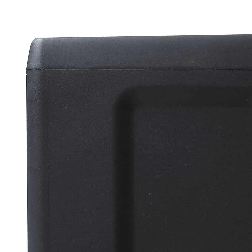 Garden Storage Cabinet Adjustable Shelves Black Outdoor Organiser