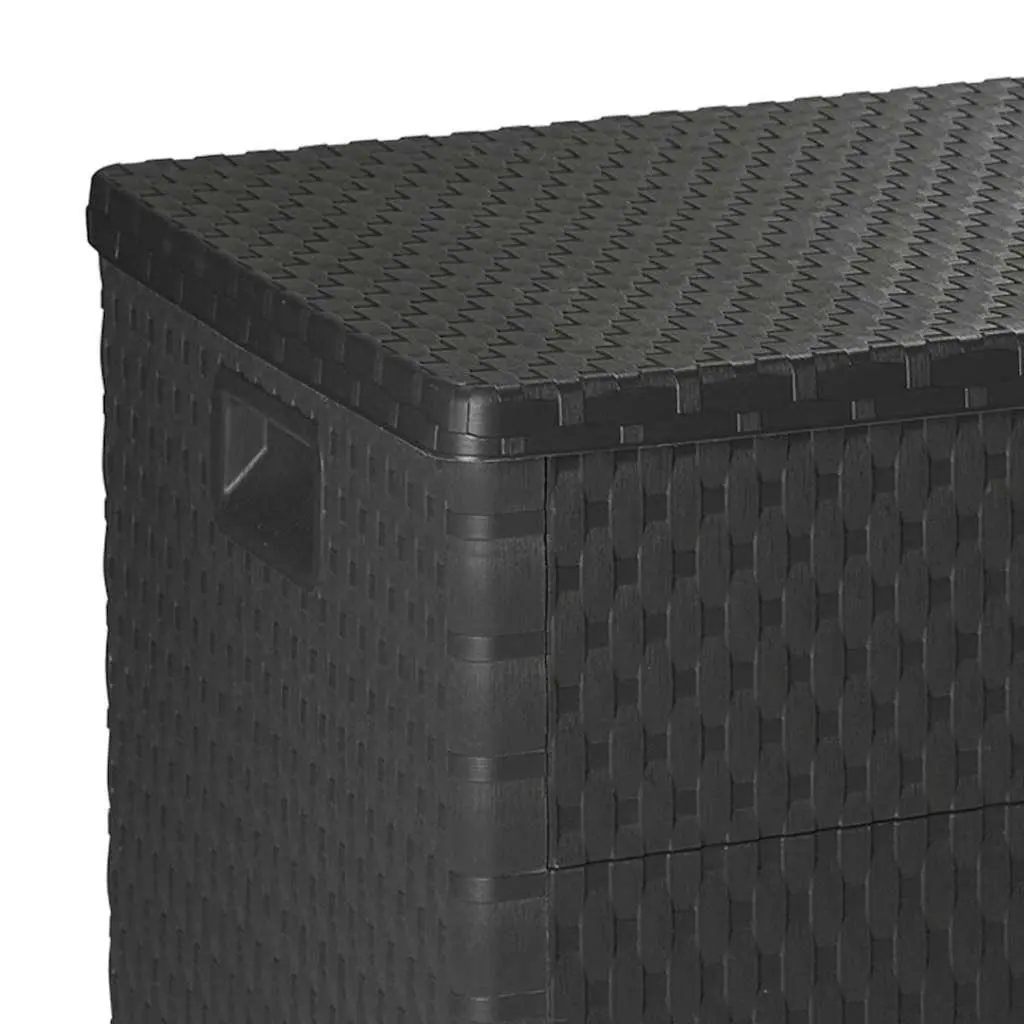 Garden Storage Box Anthracite Outdoor Patio Deck Container 120x56x63cm Polypropylene