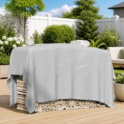 Canvas Tarp 3x3m Grey Heavy-Duty Waterproof Outdoor Cover Garden Furniture