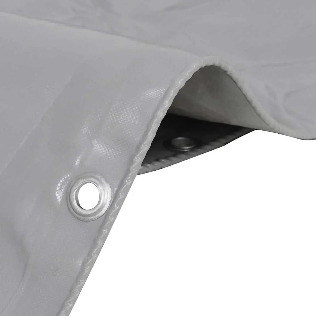 Heavy-Duty Tarpaulin Waterproof Cover 3x6 m Grey Tear Resistant UV Resistant