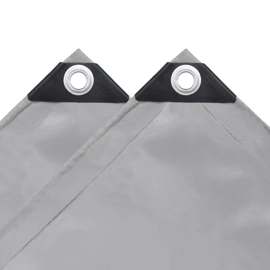Heavy-Duty Tarpaulin Waterproof Cover 3x6 m Grey Tear Resistant UV Resistant