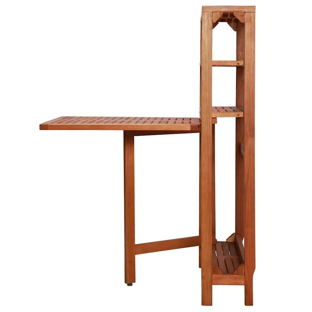 3 Piece Folding Bistro Set Outdoor Furniture Space-Saving Brown Wooden Garden Patio Chairs