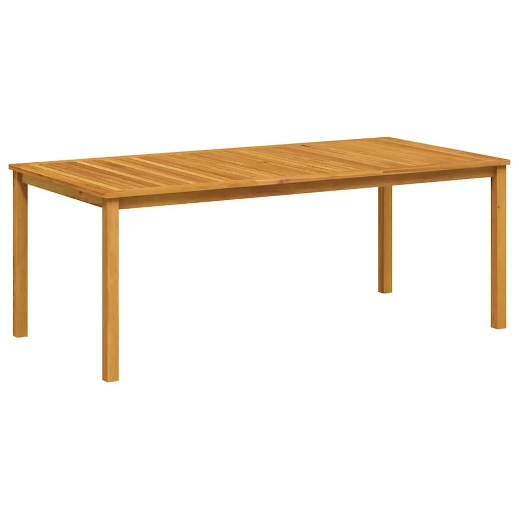 Outdoor Dining Table Solid Wood Brown 200x100cm