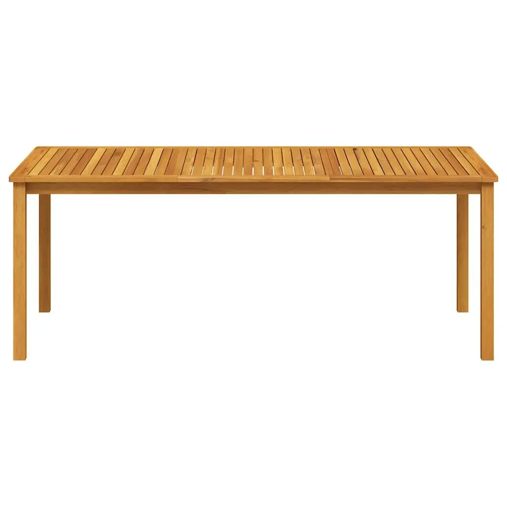 Outdoor Dining Table Solid Wood Brown 200x100cm