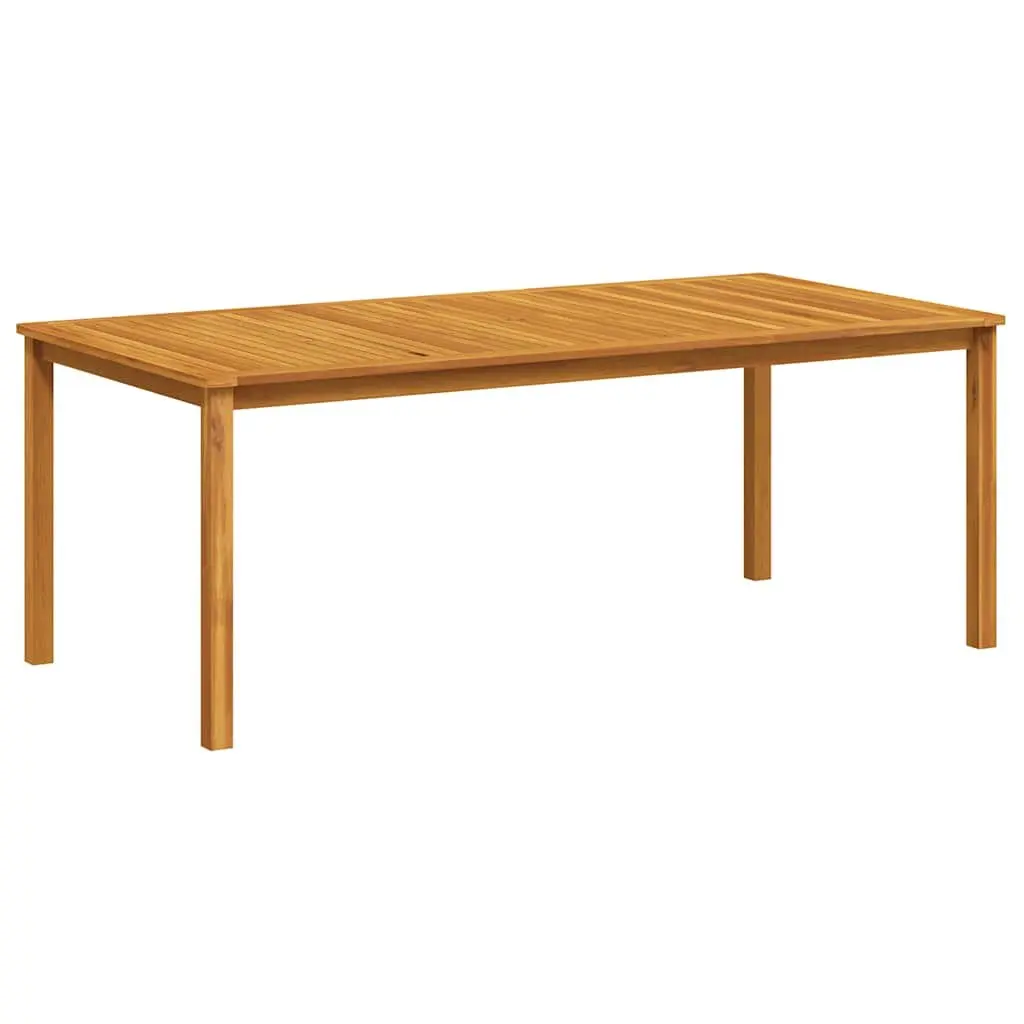 Outdoor Dining Table Solid Wood Brown 200x100cm