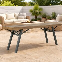 Outdoor Garden Bench 120cm Wooden Seating Brown Sturdy Weather Resistant Patio
