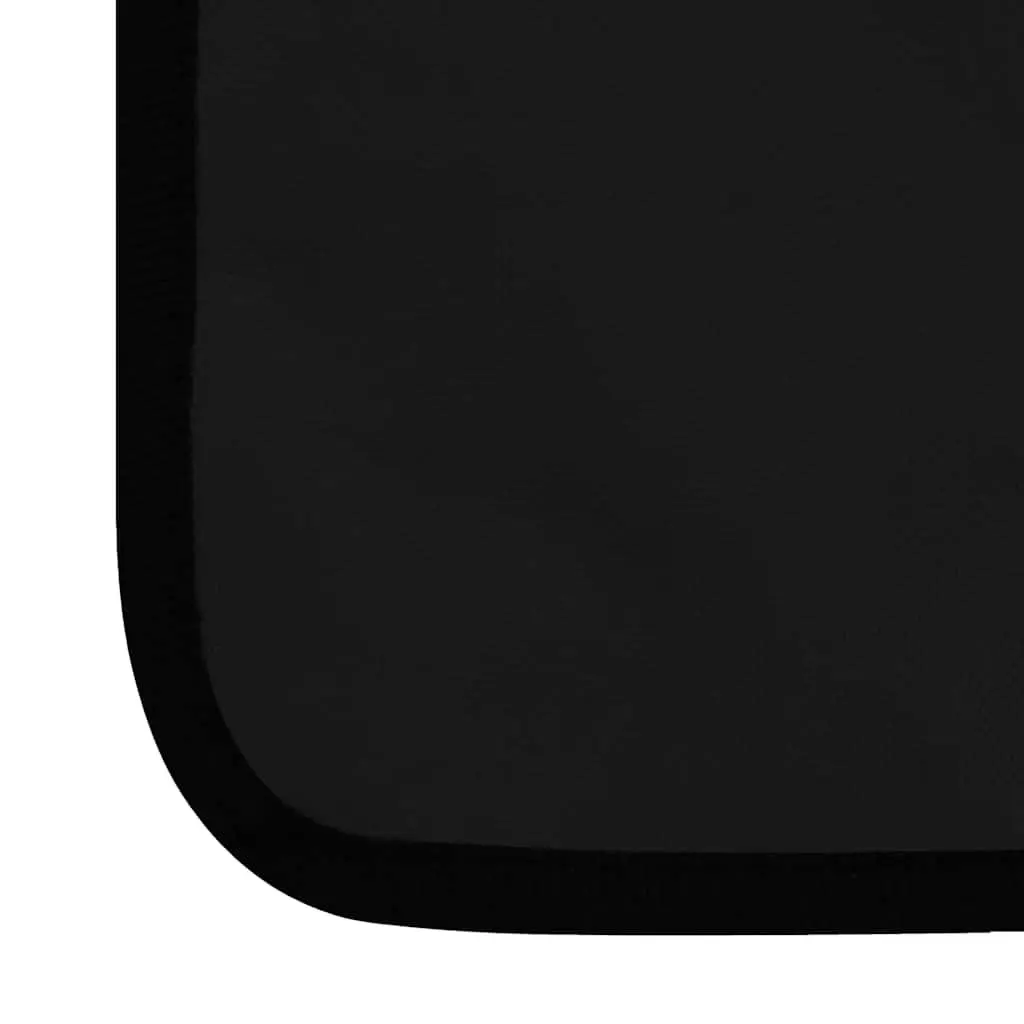 Folding Beach Mats Adjustable Backrest 2 Piece Set Steel Frame Fabric Black