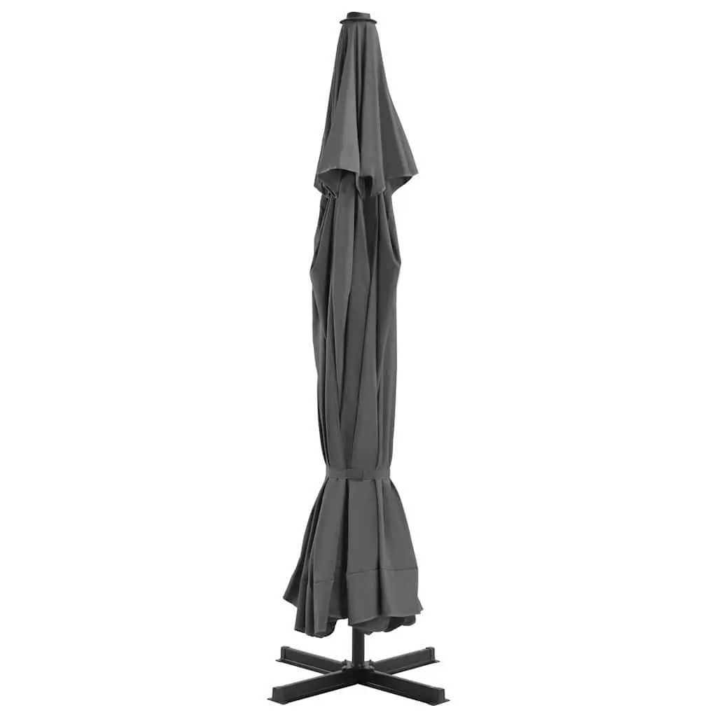 Outdoor Parasol UV Protection 500cm Anthracite Aluminium Crank