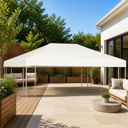 Gazebo Top Cover 4x3 m Replacement Roof Outdoor Patio Canopy Water-Resistant