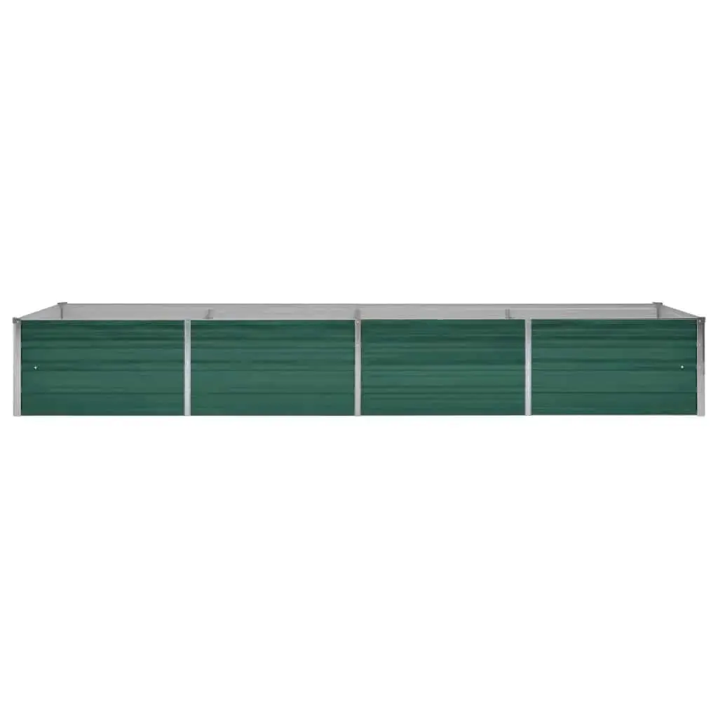 Raised Garden Bed Planter Box Heavy-Duty Galvanised Steel 320 x 80 x 45 cm Green