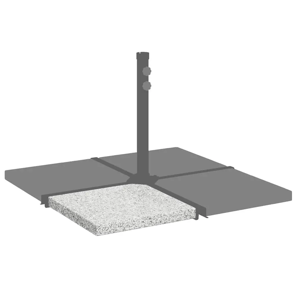 Umbrella Weight Plate Square 25 kg Grey Outdoor Parasol Base Stabilizer