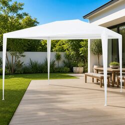 Party Tent 3x4m White Outdoor Gazebo Canopy Garden Shelter Patio Event Marquee