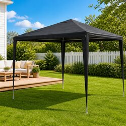 Party Tent 3x3m Anthracite Outdoor Canopy Gazebo UV Water Resistant Garden