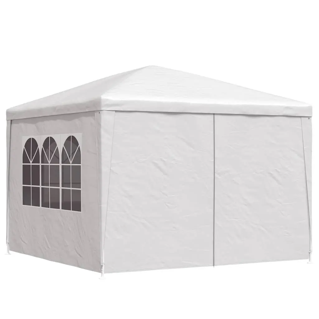 Party Tent Outdoor Canopy 3x3 m White UV Water Resistant Polyethylene Steel Frame