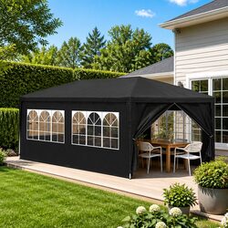 Party Tent 3x6 m Outdoor Marquee Canopy Gazebo Garden Shelter Entertainment