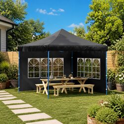 Marquee Tent Sidewall 2pcs with Window Weather-Resistant Outdoor Event Canopy
