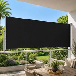 Retractable Side Awning 140 x 300 cm Patio Balcony Privacy Screen Outdoor Shade