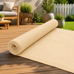 Privacy Net HDPE 1.5x25m Beige Garden Shade Windbreak Outdoor Balcony