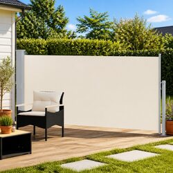 Retractable Side Awning 140 x 300 cm Garden Patio Balcony Privacy Screen Outdoor