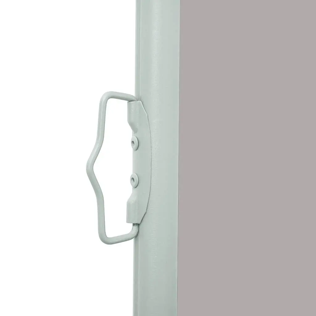 Retractable Side Awning Automatic Roll-back 140 x 300 cm Grey UV-proof Polyester Screen