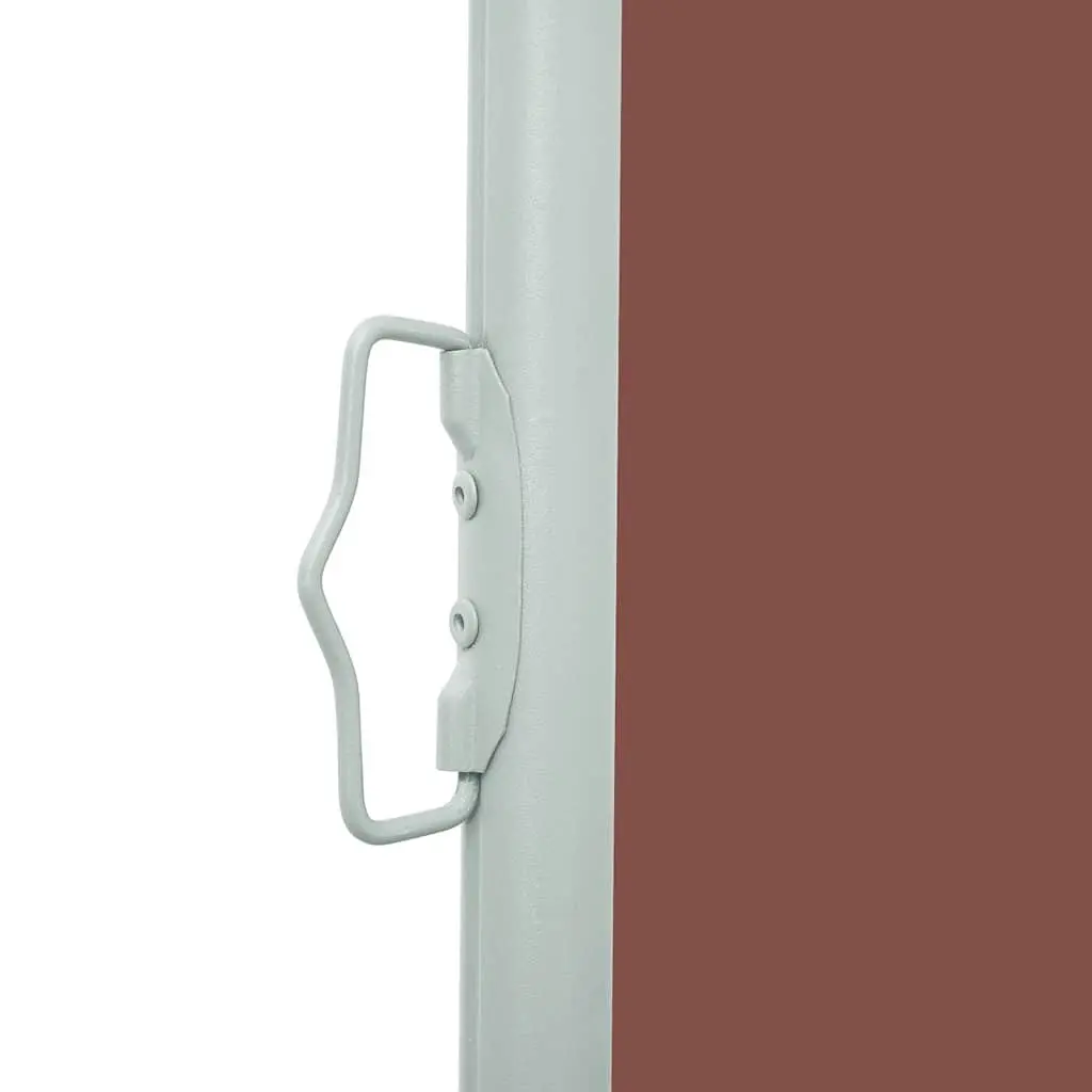 Retractable Side Awning Outdoor Privacy Screen 117x314 cm Brown