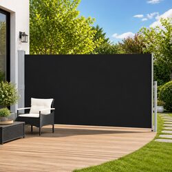 Retractable Side Awning 160 x 500 cm Garden Patio Balcony Outdoor Sun Shade
