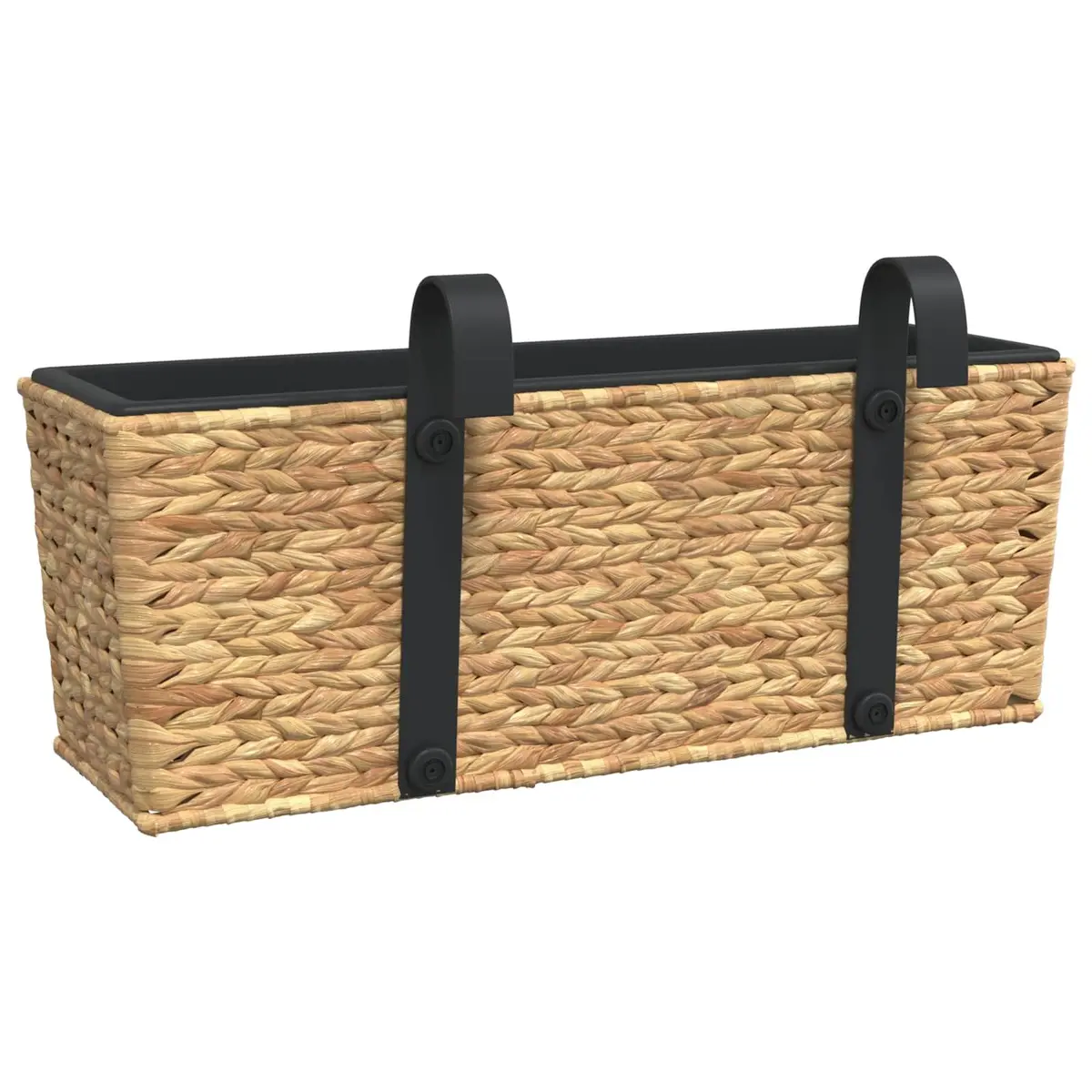 Water Hyacinth Planters Set 2 pcs Indoor Plant Pots Removable Containers Brown