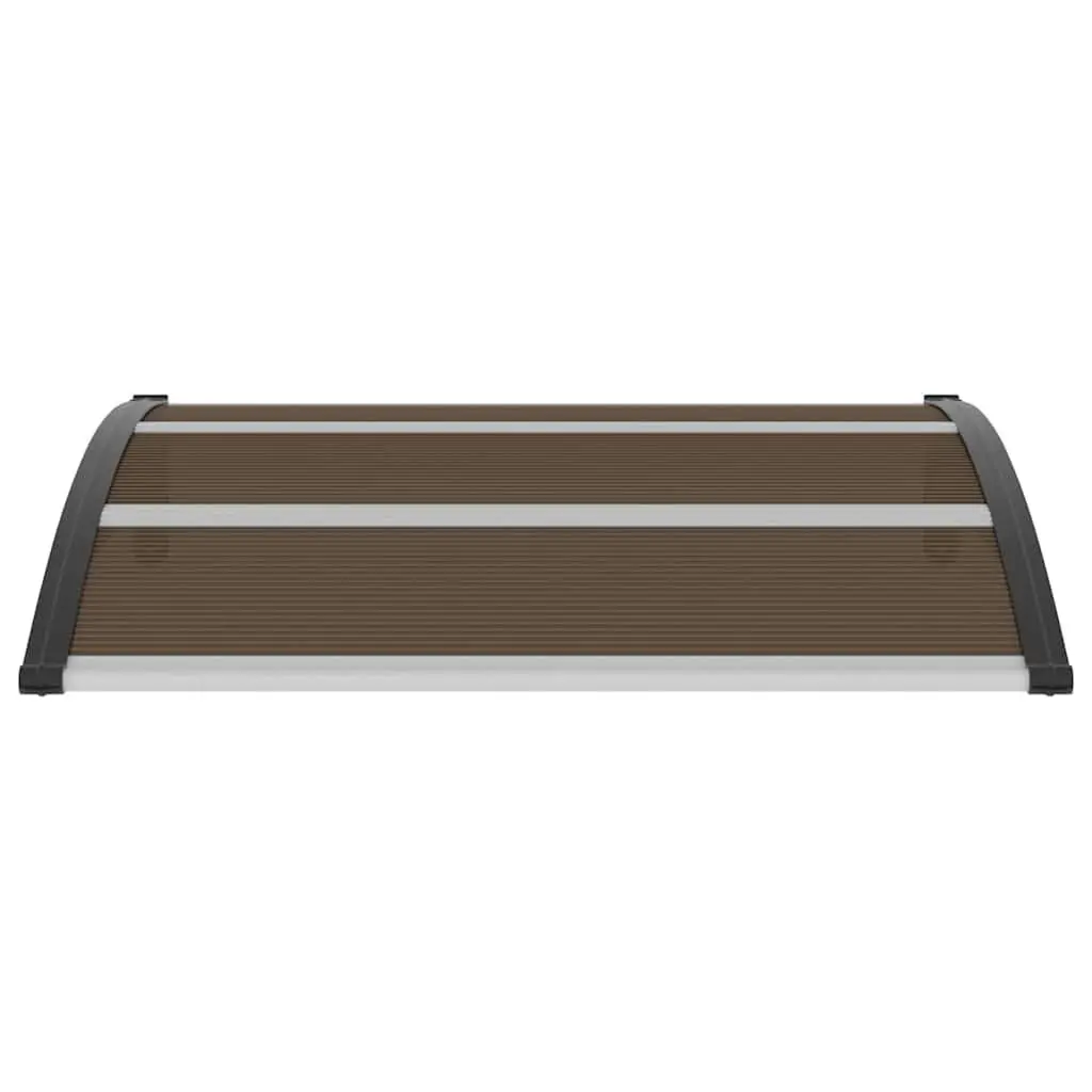 Door Canopy Polycarbonate Shelter 120x100cm Black