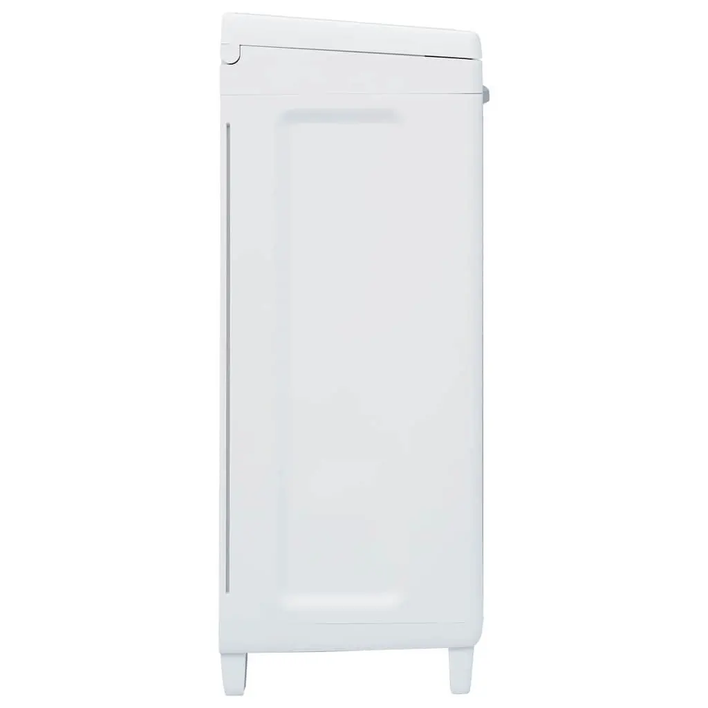 Garden Dustbin with 3 Bag Holders Light Grey 65x38x102cm