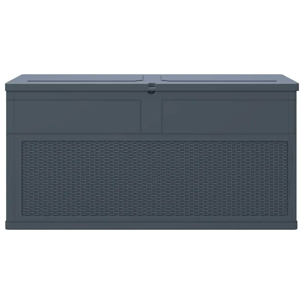 Garden Storage Box Weather Resistant 320L Anthracite Durable Plastic