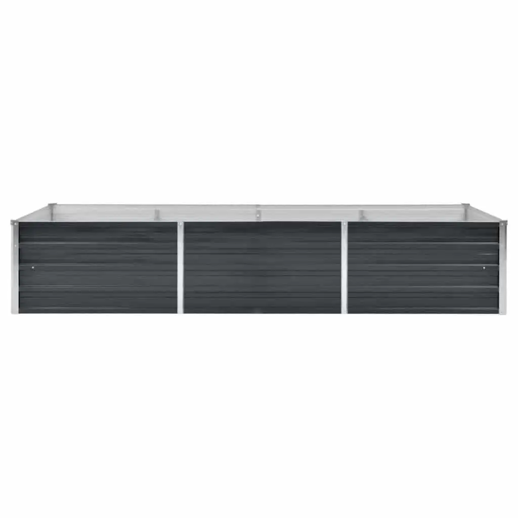 Raised Garden Bed Galvanised Steel 240x80x45cm Anthracite Planter Box