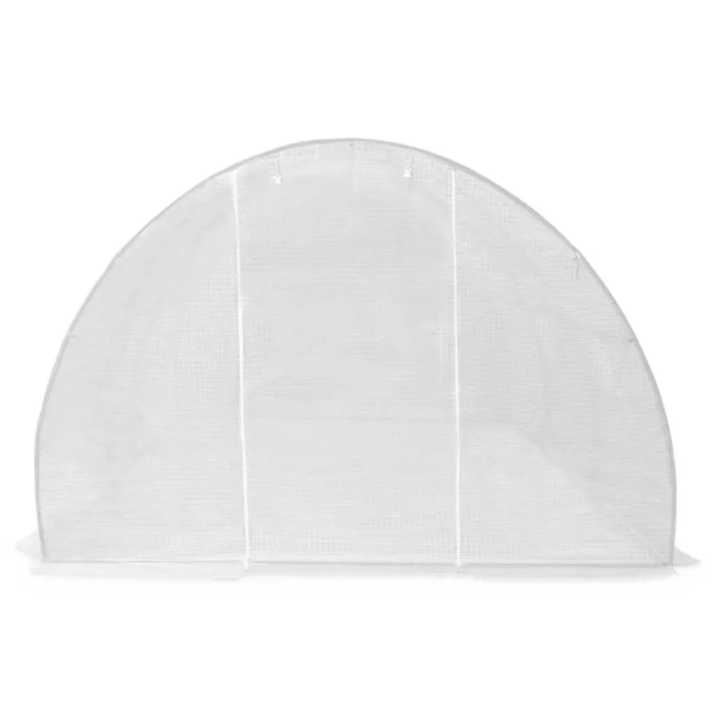 Greenhouse PE Mesh 13.5m² 450x300x200cm with Ventilation Windows for Garden Plant House