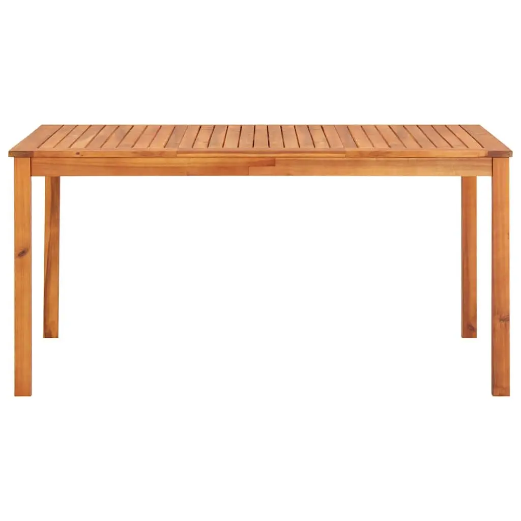 Outdoor Dining Table 150x90x74 cm Garden Patio Furniture Brown Wood