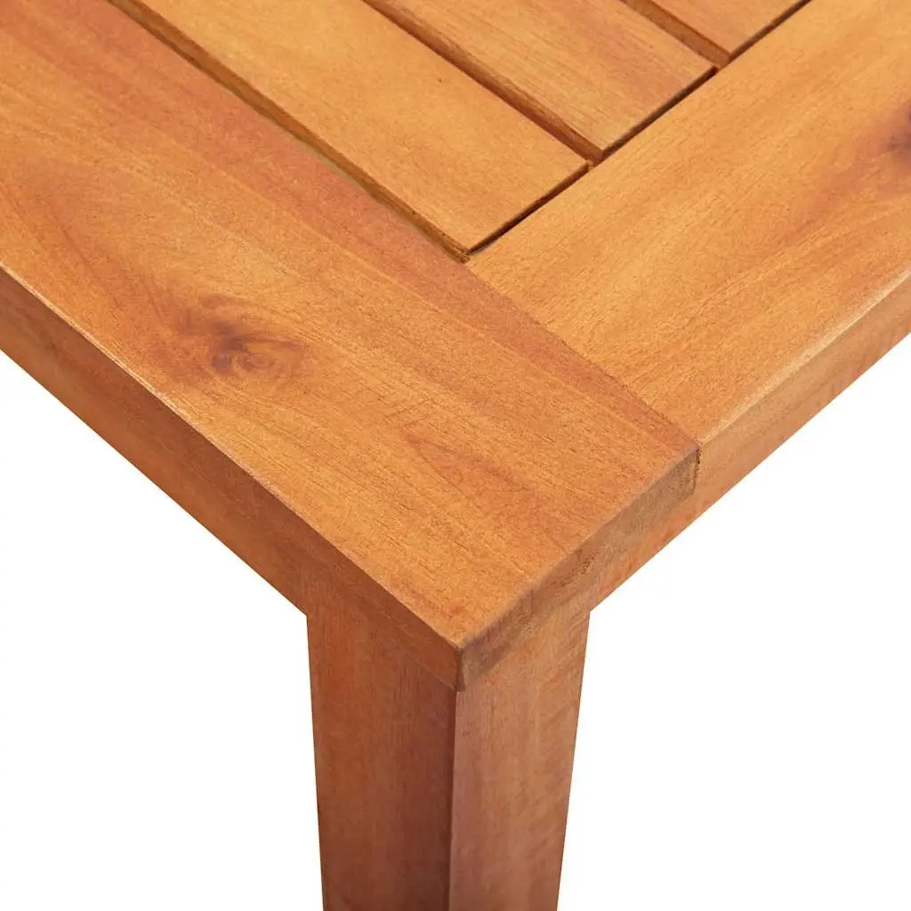 Outdoor Dining Table 150x90x74 cm Garden Patio Furniture Brown Wood