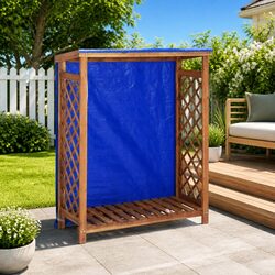 Firewood Storage Shed 105x38x115 cm Log Rack Outdoor Wood Organiser Shed