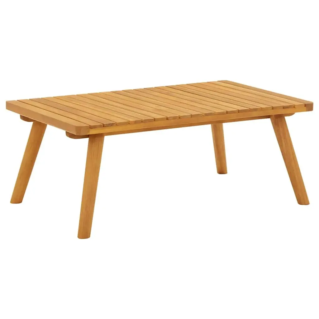 Outdoor Coffee Table 90x55x35cm Slatted Tabletop Garden Patio Furniture Brown